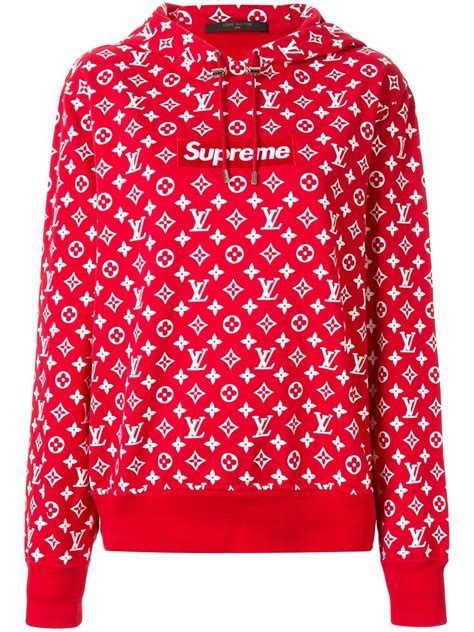 supreme louis vuitton red shoes|supreme louis vuitton hoodie price.